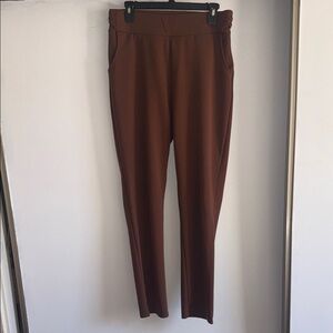 New Mix Chocolate Brown Straight Leg Pants